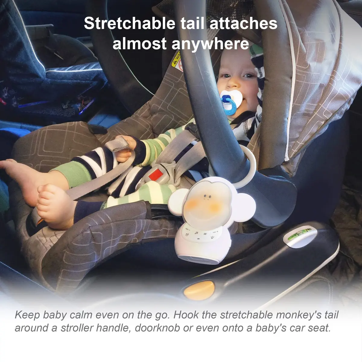 VTech DM1411 Audio Baby Monitor & Portable Soother with Night Light, 1000ft Range, 2-Way Talk, 2-Pack - view 7