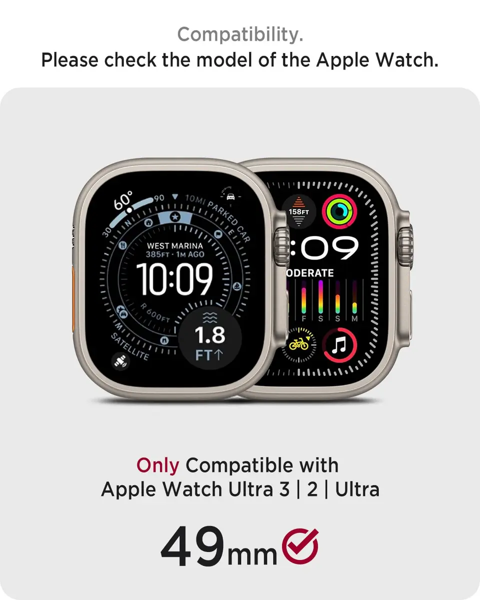 Miimall Apple Watch Ultra 49mm Case Gold | Ultra-Thin Electroplated Bumper - view 2