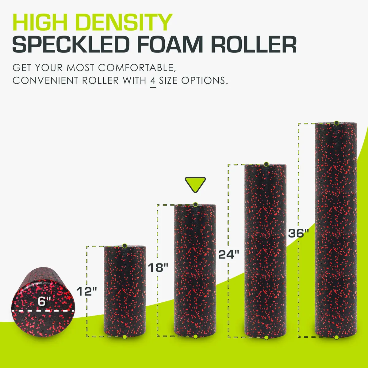 ProsourceFit High Density Foam Roller 18 inch (46 cm) | Firm Full Body Athletic Massage Tool for Muscle Recovery - view 2