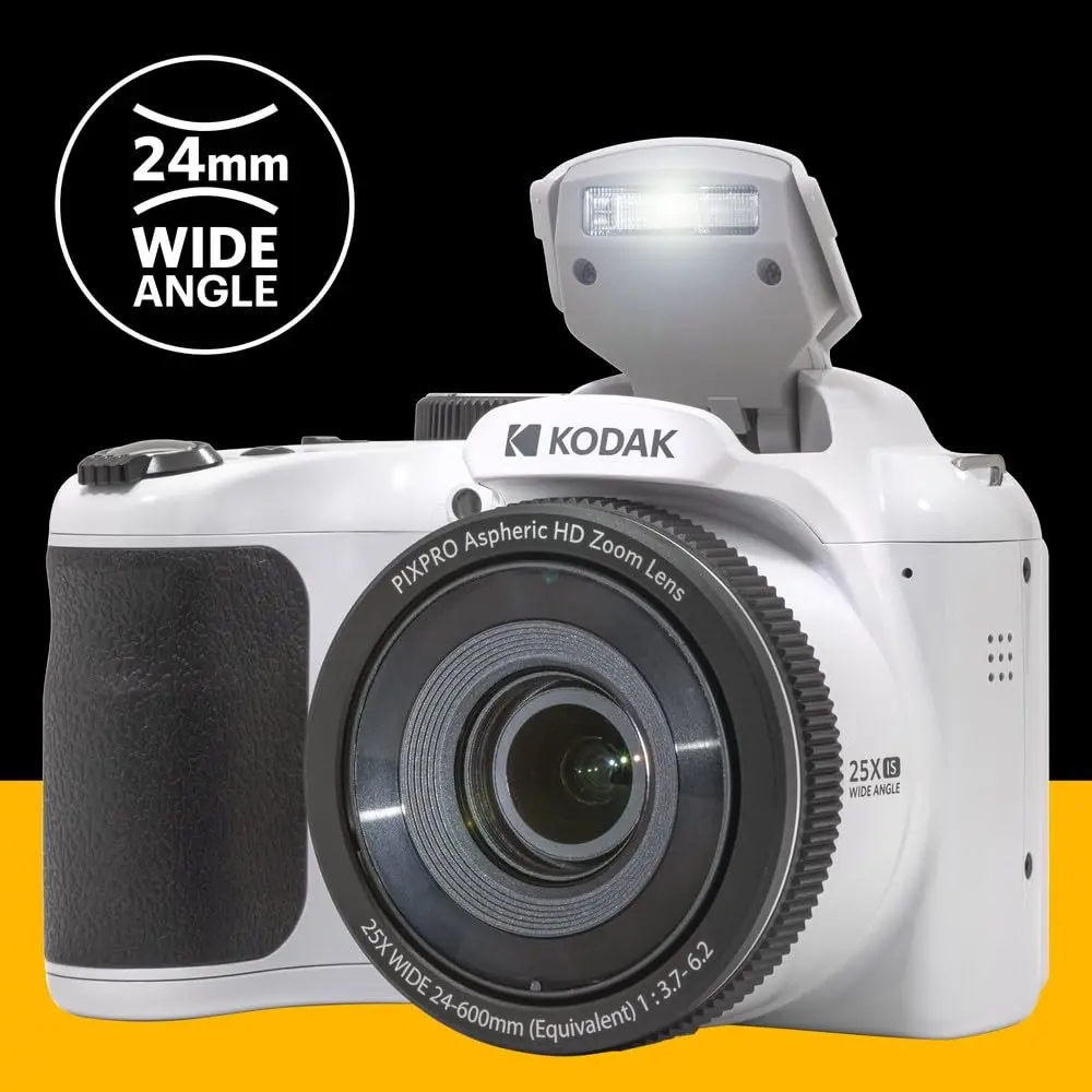 KODAK PIXPRO AZ255 16MP Bridge Camera 24-600mm (9.4-236.2in) | 1080p HD Video, Optical Zoom, OIS - view 6