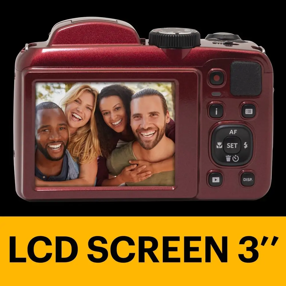 KODAK PIXPRO AZ255 Digital Camera 16MP 25x Optical Zoom Red | 1080p Full HD Video & OIS - view 5