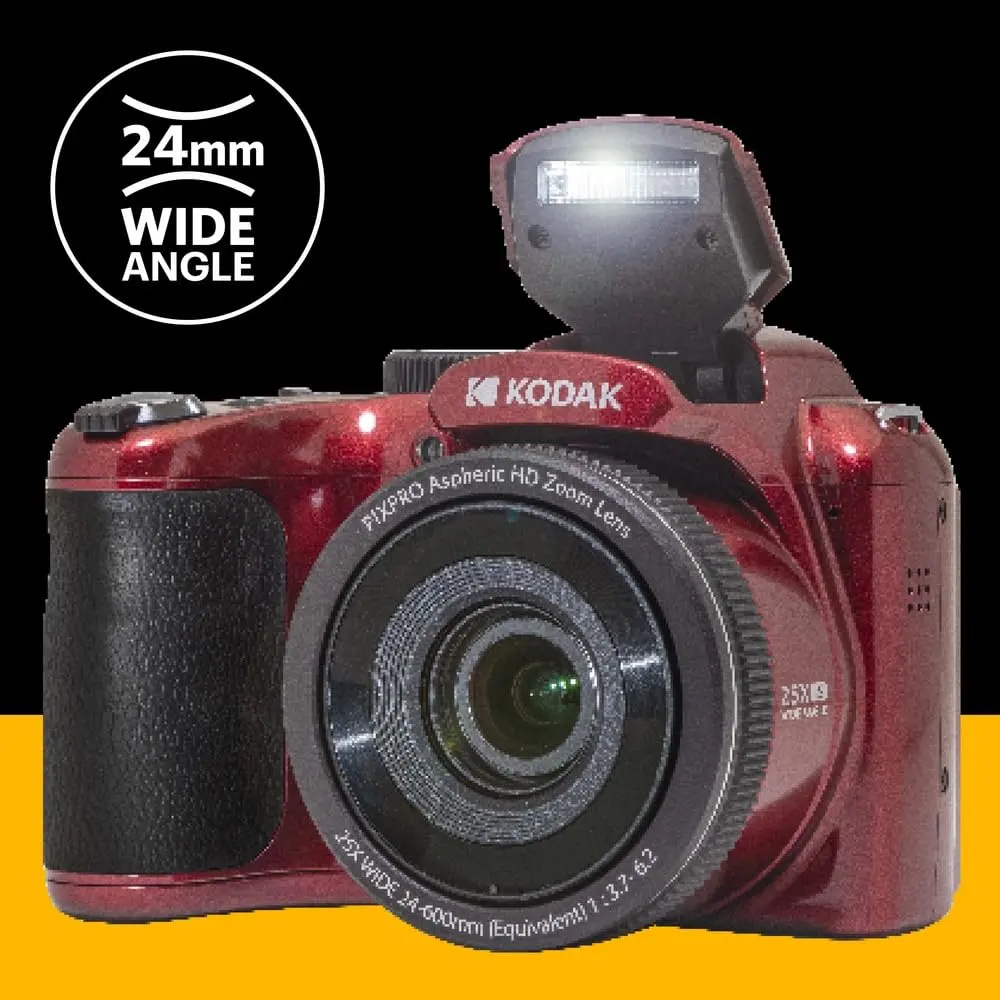 KODAK PIXPRO AZ255 Digital Camera 16MP 25x Optical Zoom Red | 1080p Full HD Video & OIS - view 6