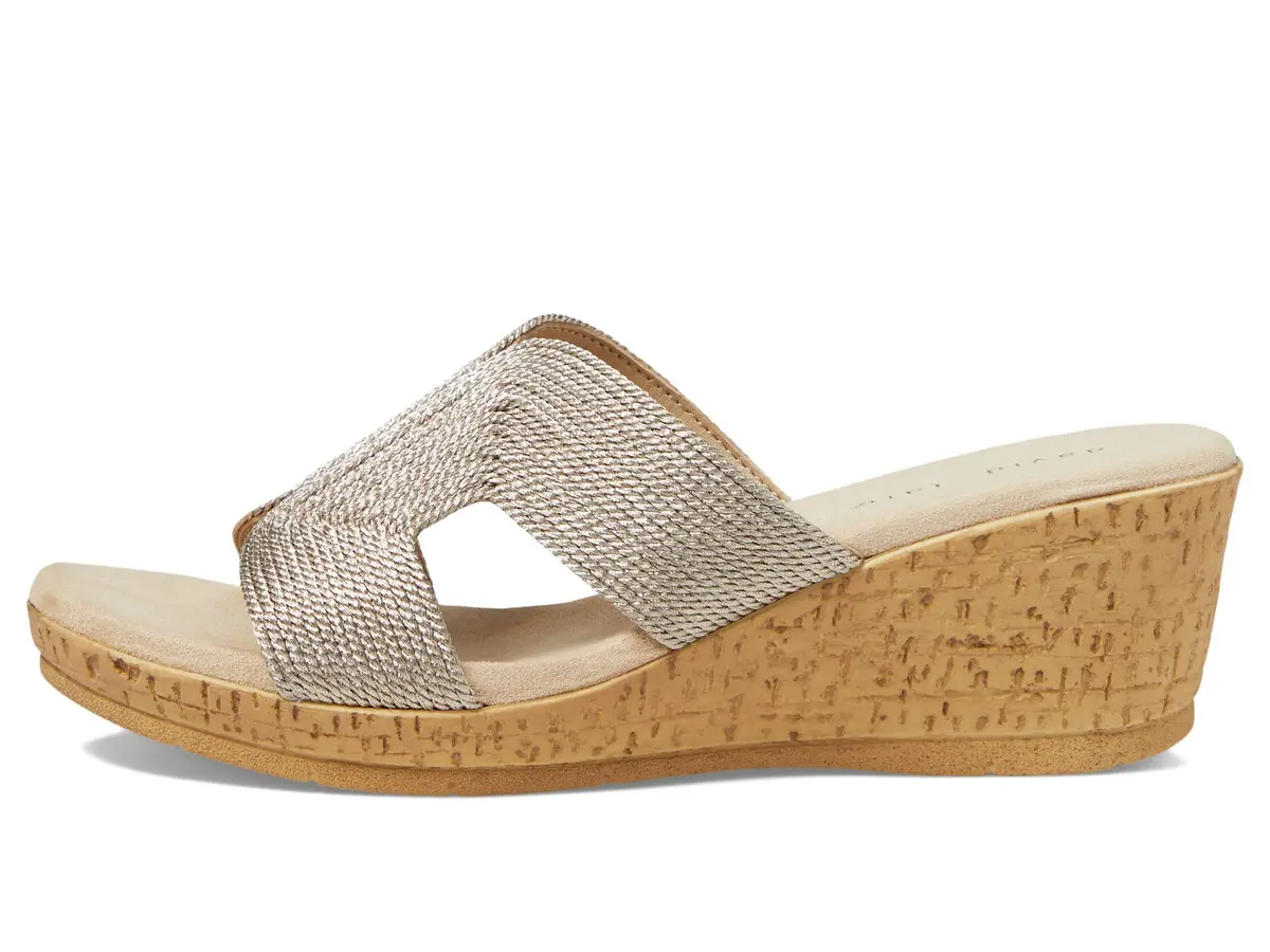 David Tate Vibe Wedge Heel 2.25in | Wheat Rayon Formal Sandal (70-120c) - view 6