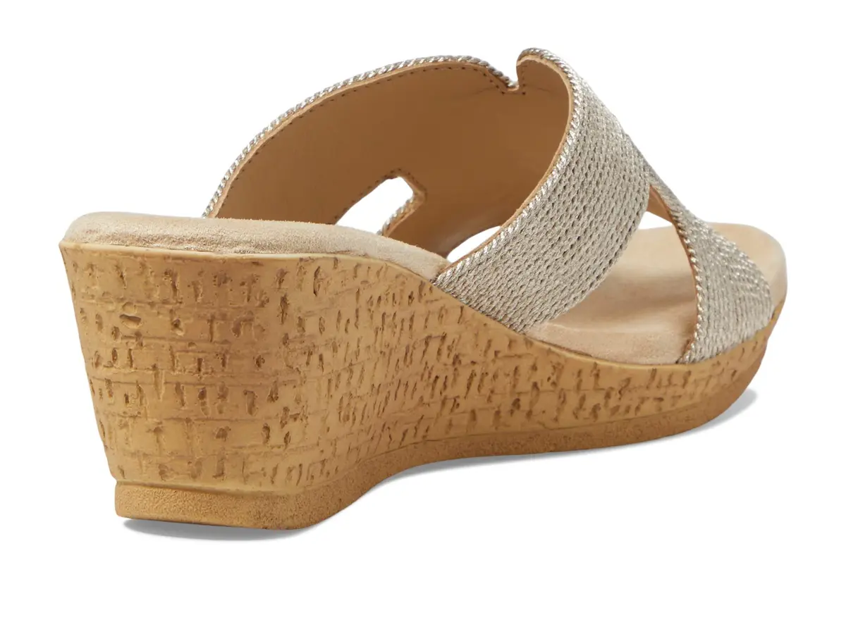 David Tate Vibe Wedge Heel 2.25in | Wheat Rayon Formal Sandal (70-120c) - view 7
