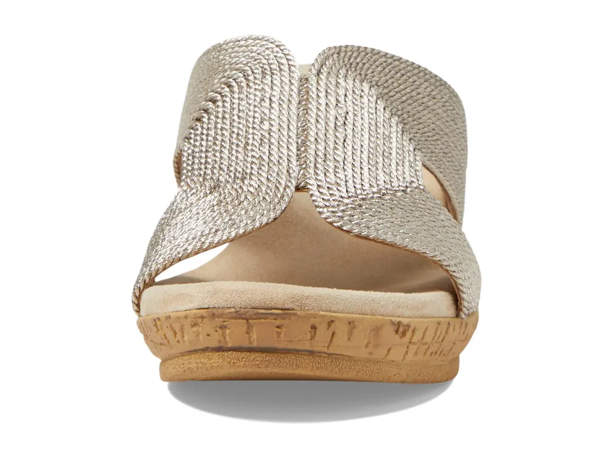 David Tate Vibe Wedge Heel 2.25in | Wheat Rayon Formal Sandal (70-120c) - view 2