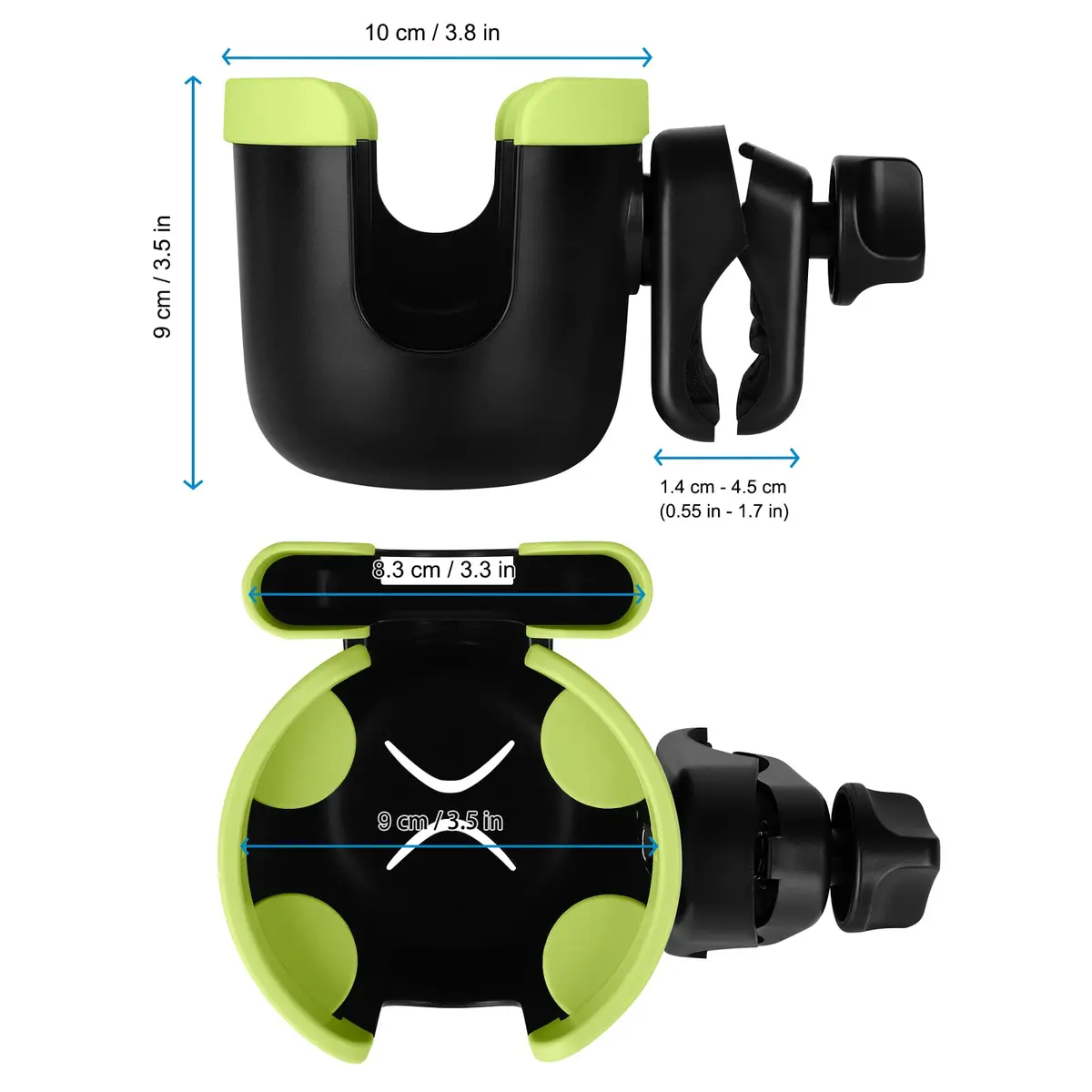 Accmor Stroller Cup Holder with Phone Holder | Universal Fit for Baby Strollers & Wheelchairs - view 9