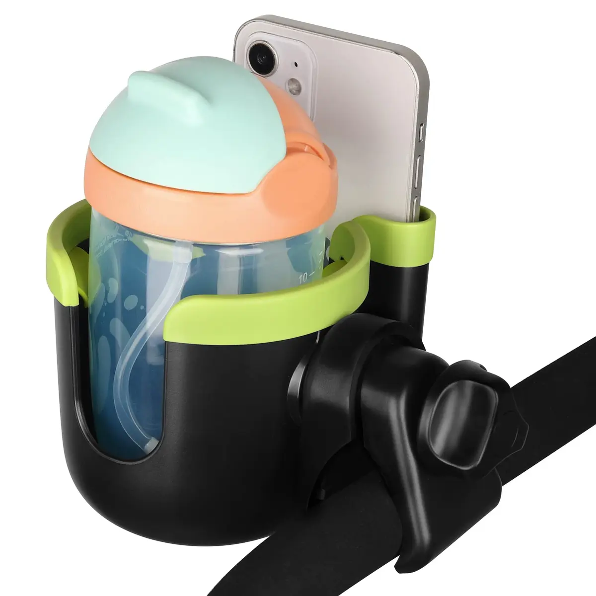 Accmor Stroller Cup Holder with Phone Holder | Universal Fit for Baby Strollers & Wheelchairs - view 2