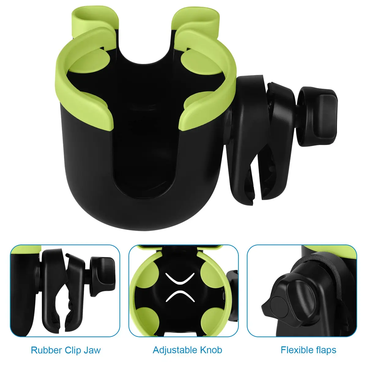 Accmor Stroller Cup Holder with Phone Holder | Universal Fit for Baby Strollers & Wheelchairs - view 4