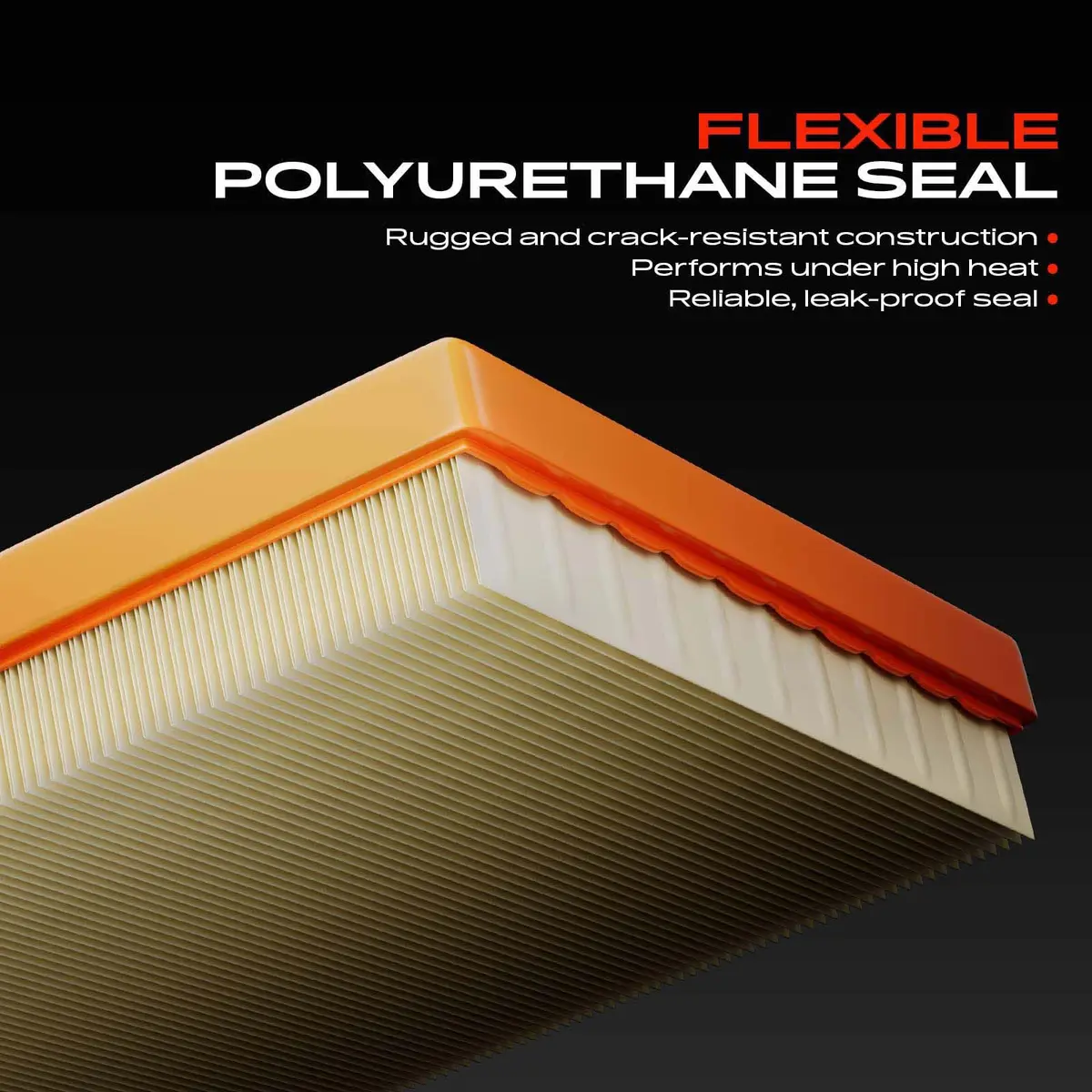 A-Premium Engine Air Filter Compatible with Audi, Land Rover & Porsche | OEM-Standard Fit, Front Side - view 5