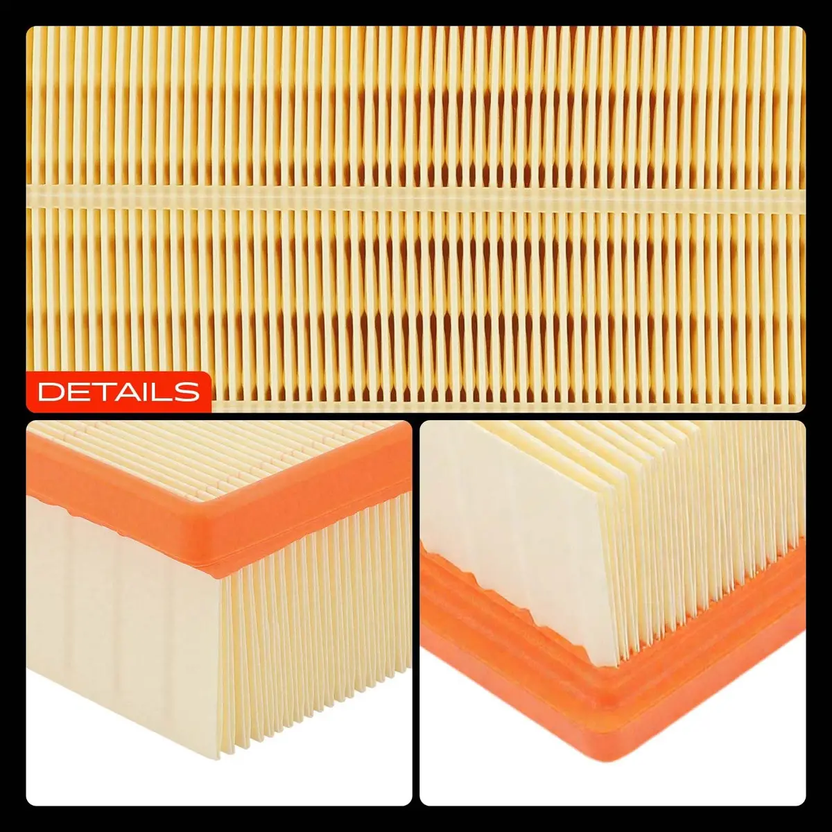 A-Premium Engine Air Filter Compatible with Audi, Land Rover & Porsche | OEM-Standard Fit, Front Side - view 8