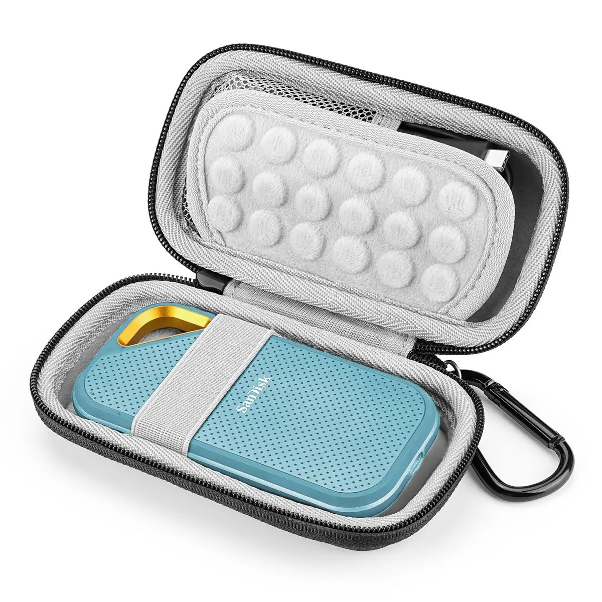Yinke Hard Case for SanDisk Extreme Pro/SanDisk Extreme Portable External SSD 500GB 1TB 2TB | Shockproof Waterproof Dustproof - main product image