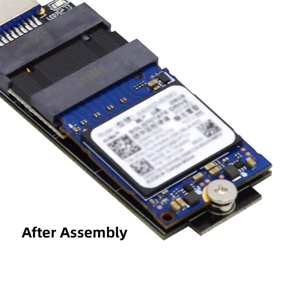 cablecc NVME M-Key to M-Key Extension Adapter 22x30mm to 22x42mm | Support 2230 to 2242 SSDs - view 6