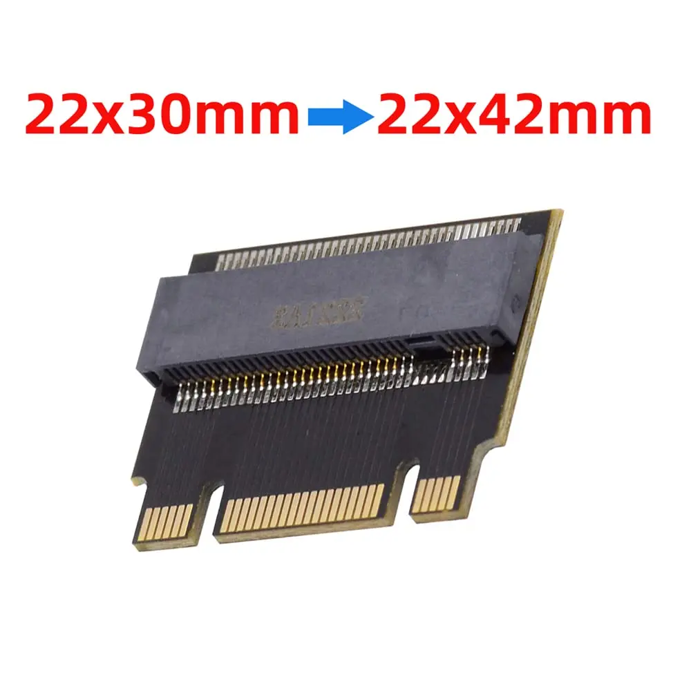 cablecc NVME M-Key to M-Key Extension Adapter 22x30mm to 22x42mm | Support 2230 to 2242 SSDs - view 8