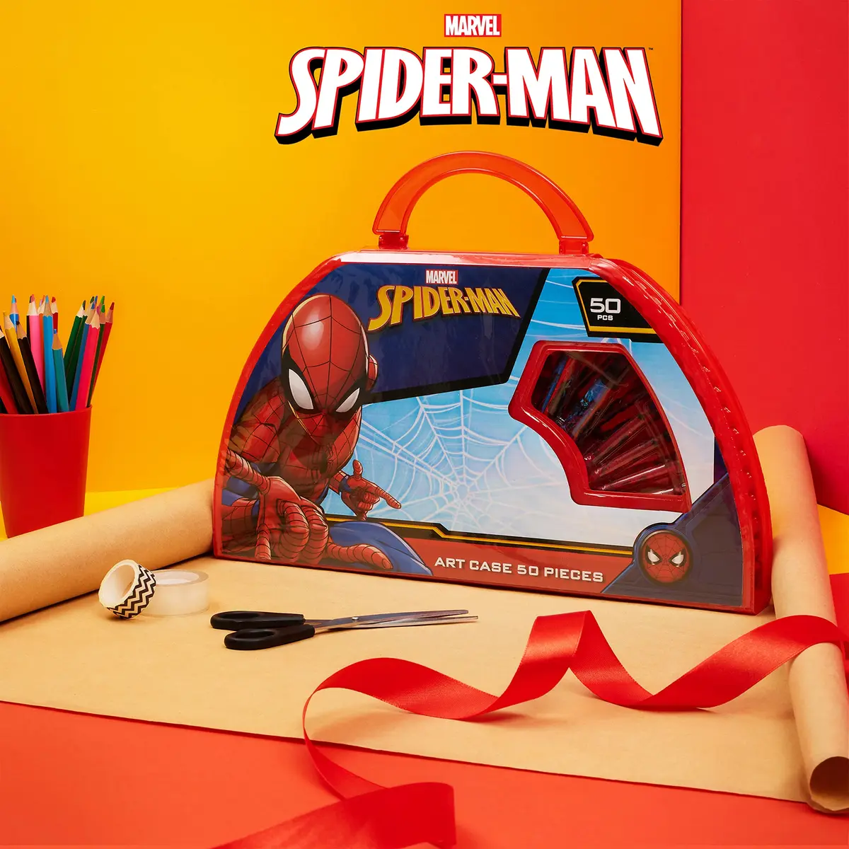 Marvel Kids Art Set for Boys 40+ Pieces | Creative Drawing & Painting Kit for Children - view 2