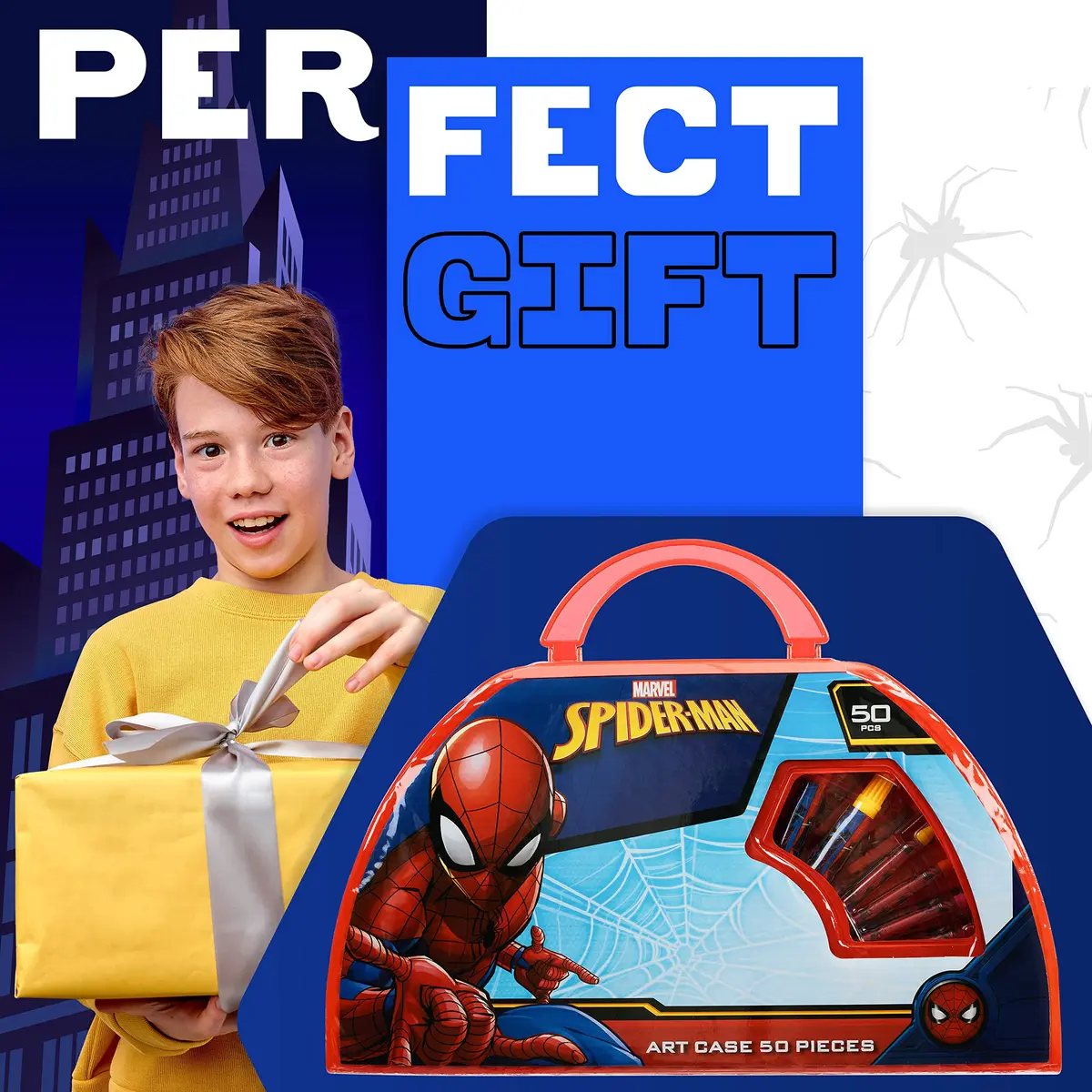 Marvel Kids Art Set for Boys 40+ Pieces | Creative Drawing & Painting Kit for Children - view 3