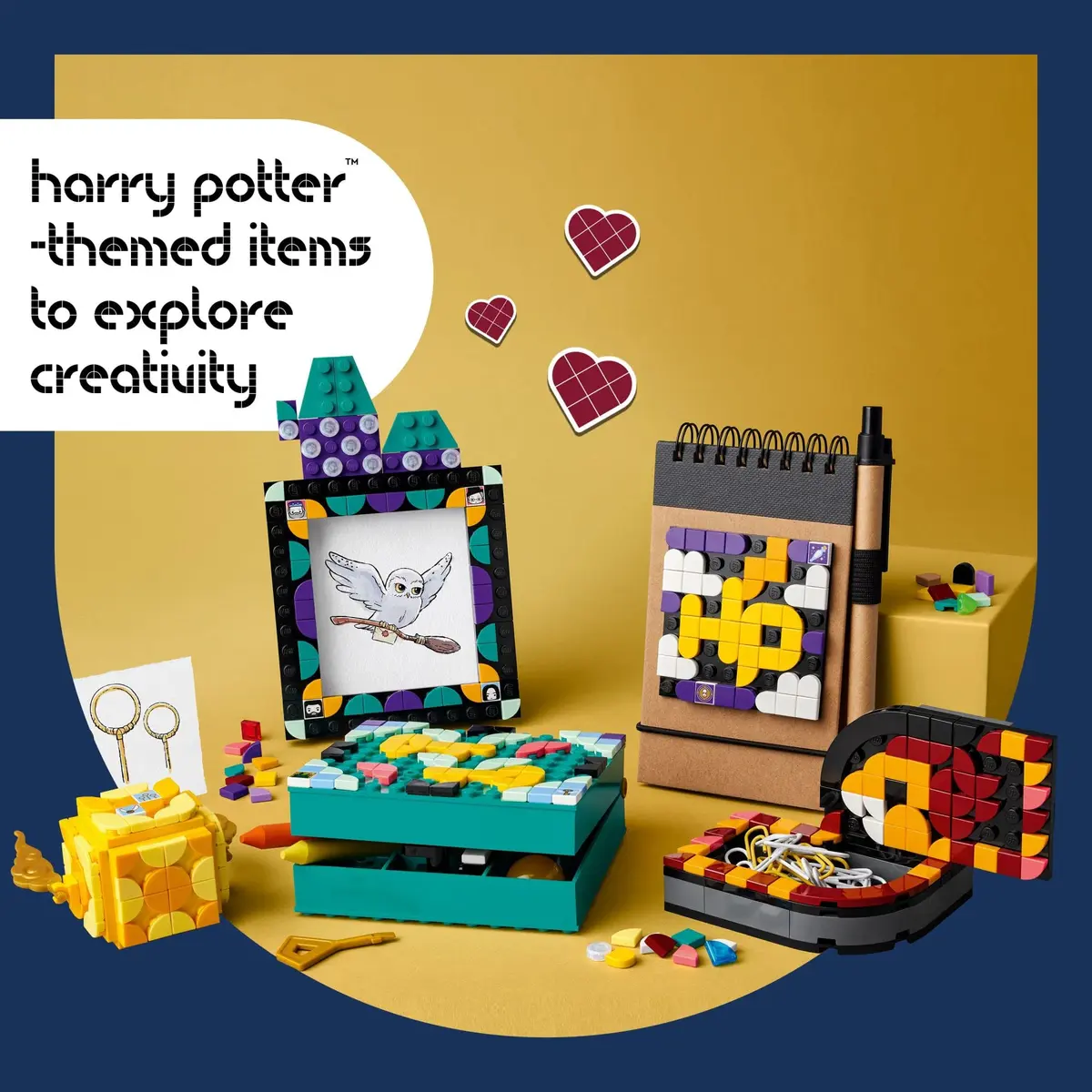 LEGO Hogwarts Desktop Kit 41811 | Harry Potter Desk Decor & Craft Set for Kids 8+ - view 2