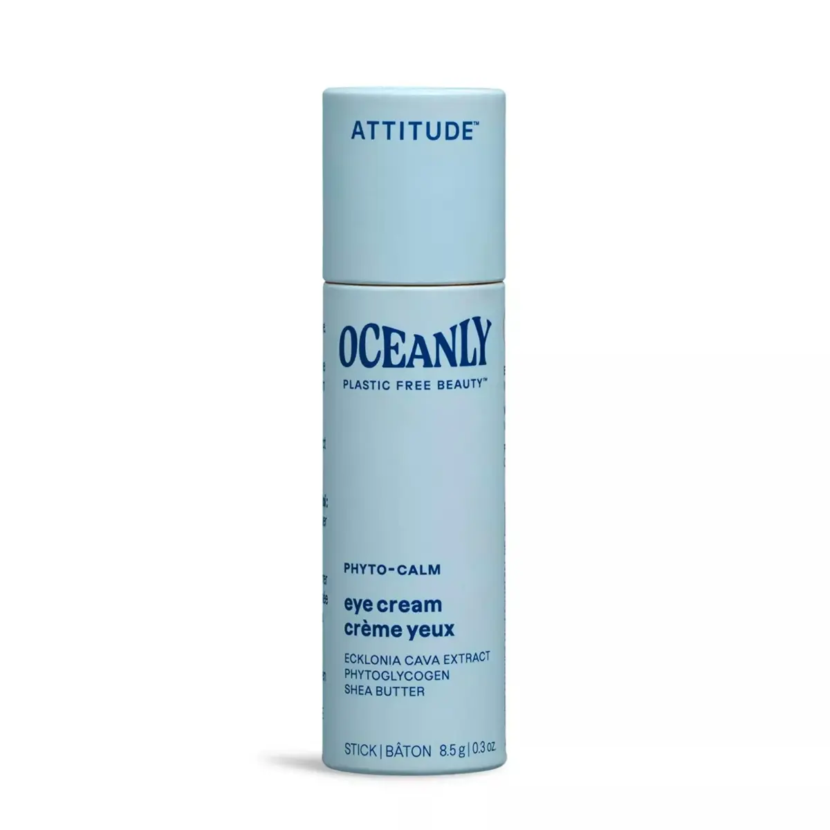 ATTITUDE Oceanly Eye Cream Stick PHYTO CALM 8.5g (0.3 oz) | EWG Verified Plastic-Free Eye Cream - main product image