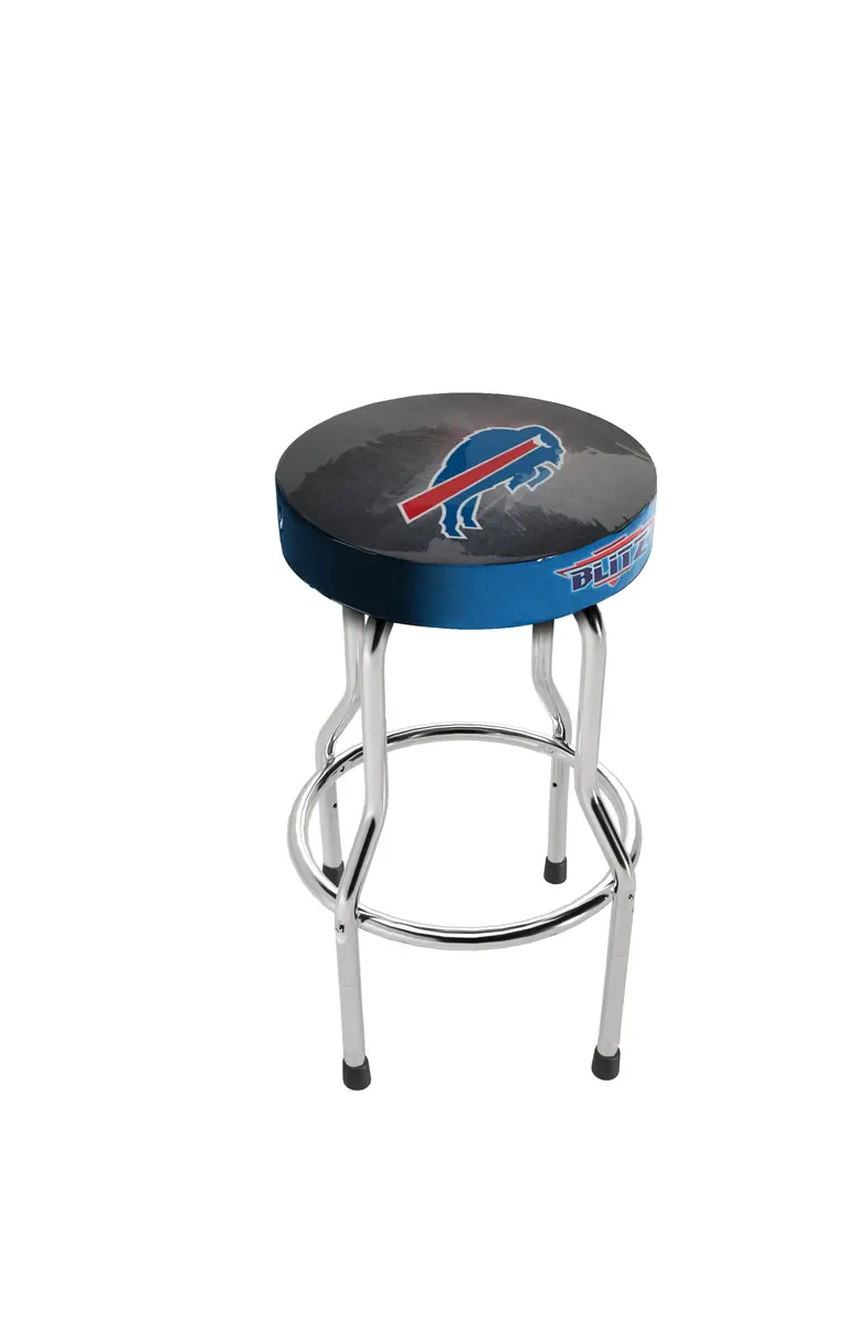 ARCADE1UP NFL Blitz Pub Stool Buffalo Bills | Adjustable 21.5-29.5 inch | Licensed Fan Seat - view 2