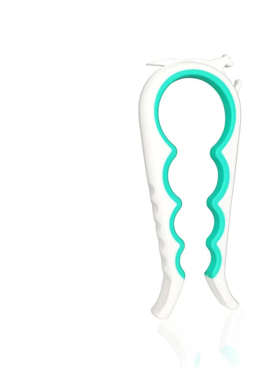Otstar Jar Opener Bottle & Can Opener for Weak Hands | Effortless Lid Removal (White & Cyan) - main product image