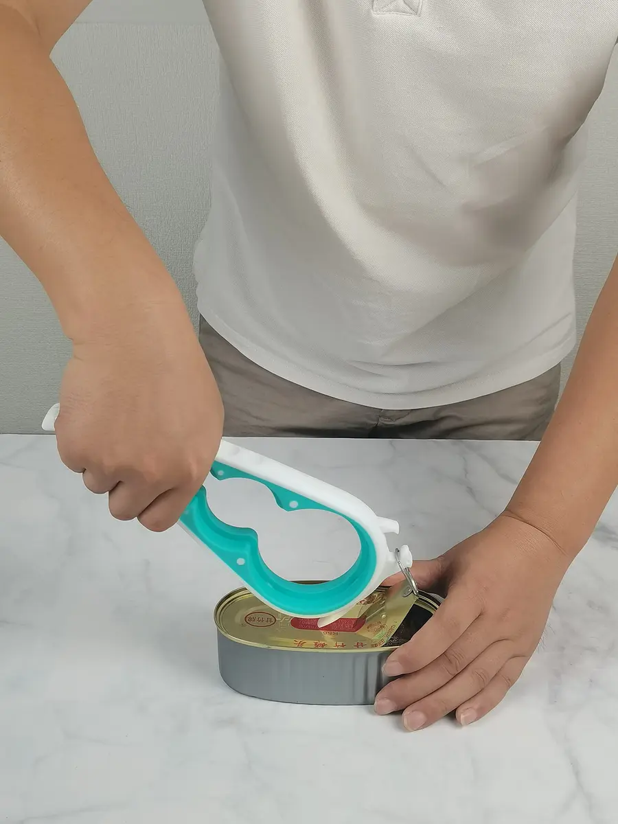 Otstar Jar Opener Bottle & Can Opener for Weak Hands | Effortless Lid Removal (White & Cyan) - view 7