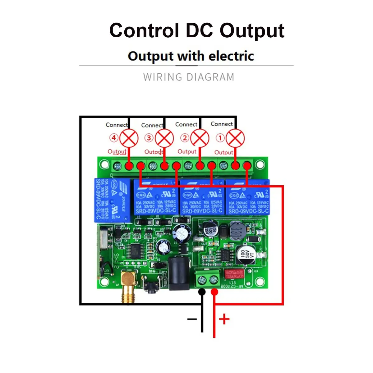 Kaleinavi Wireless Remote Control 4-Channel 12V-36V | Industrial RF Switch with 6 Modes - view 6