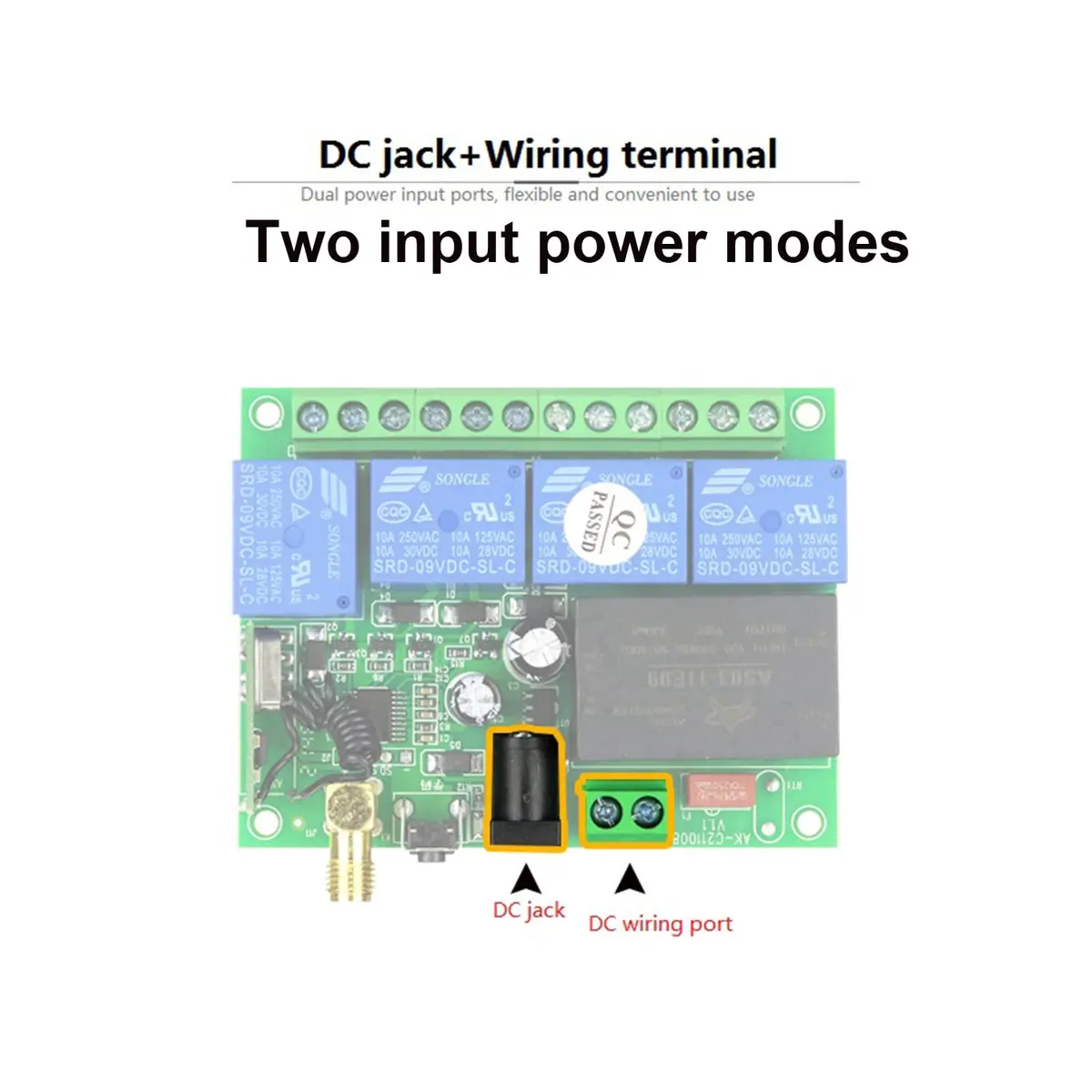 Kaleinavi Wireless Remote Control 4-Channel 12V-36V | Industrial RF Switch with 6 Modes - view 5
