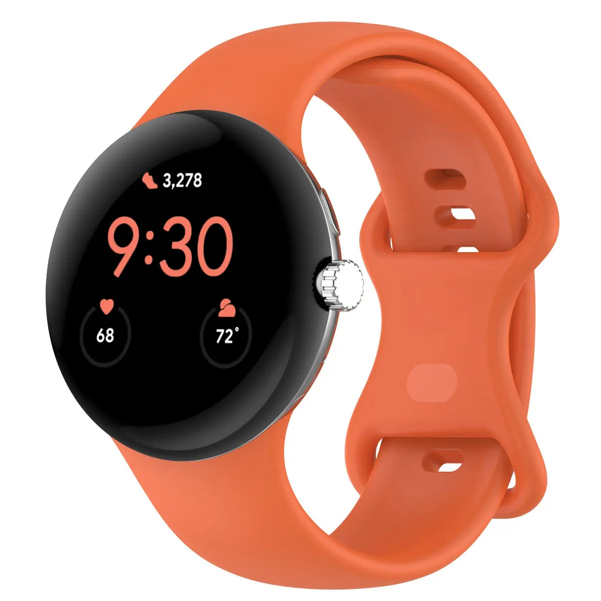 Eiavike Silicone Band Compatible with Google Pixel Watch 41mm | Breathable, Soft, Durable Sport Replacement Strap - main product image