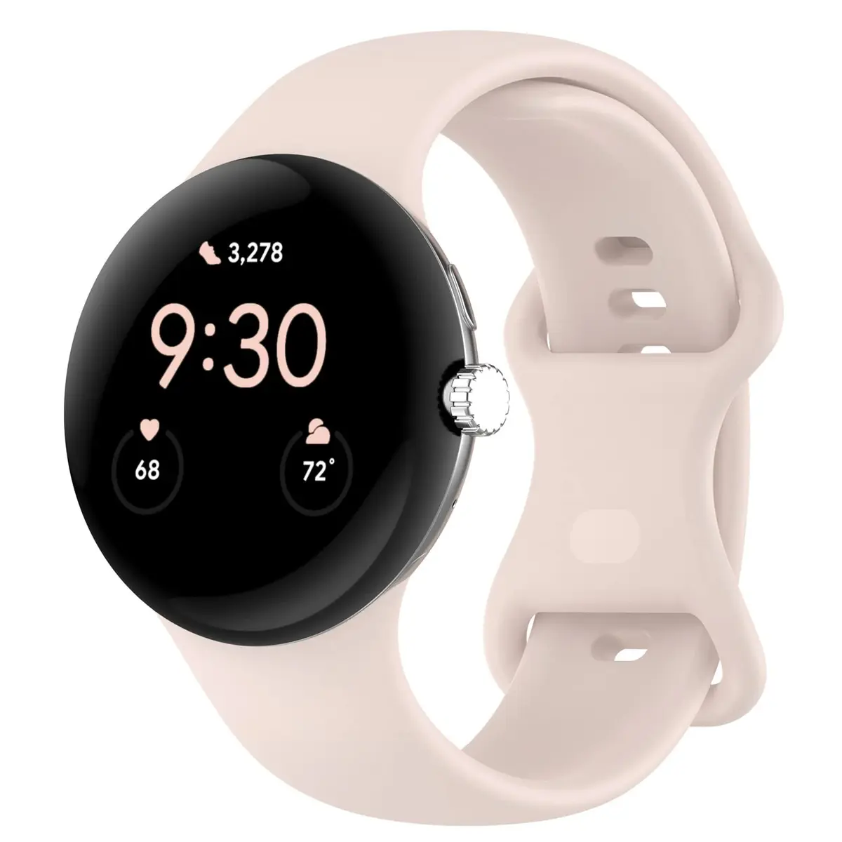 Eiavike Silicone Watch Band for Google Pixel Watch 41mm | Breathable & Durable Replacement Strap - main product image