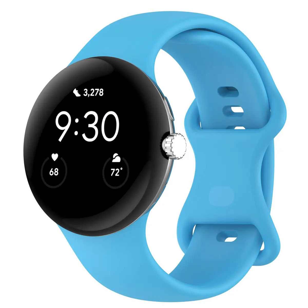 Eiavike Watch Band Compatible with Google Pixel Watch 41mm | Silicone Replacement Strap for Daily Use - main product image