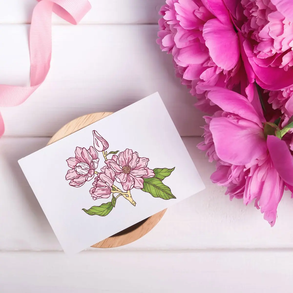 ORIGACH Realistic Magnolia Stamps & Dies & Layering Coloring Stencil Set | Scrapbooking & Card Making (70-120 chars) - view 8