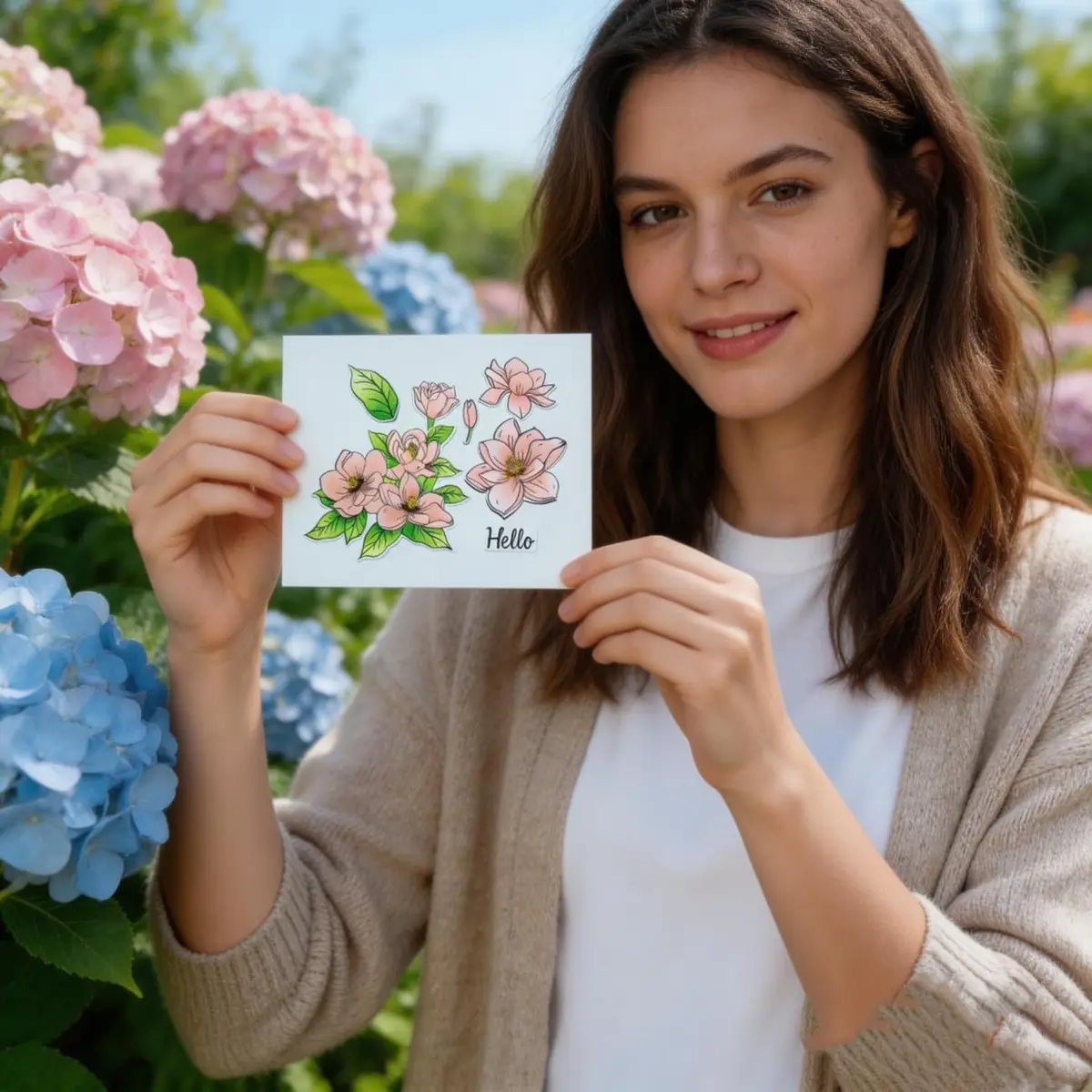 ORIGACH Realistic Magnolia Stamps & Dies & Layering Coloring Stencil Set | Scrapbooking & Card Making (70-120 chars) - view 9