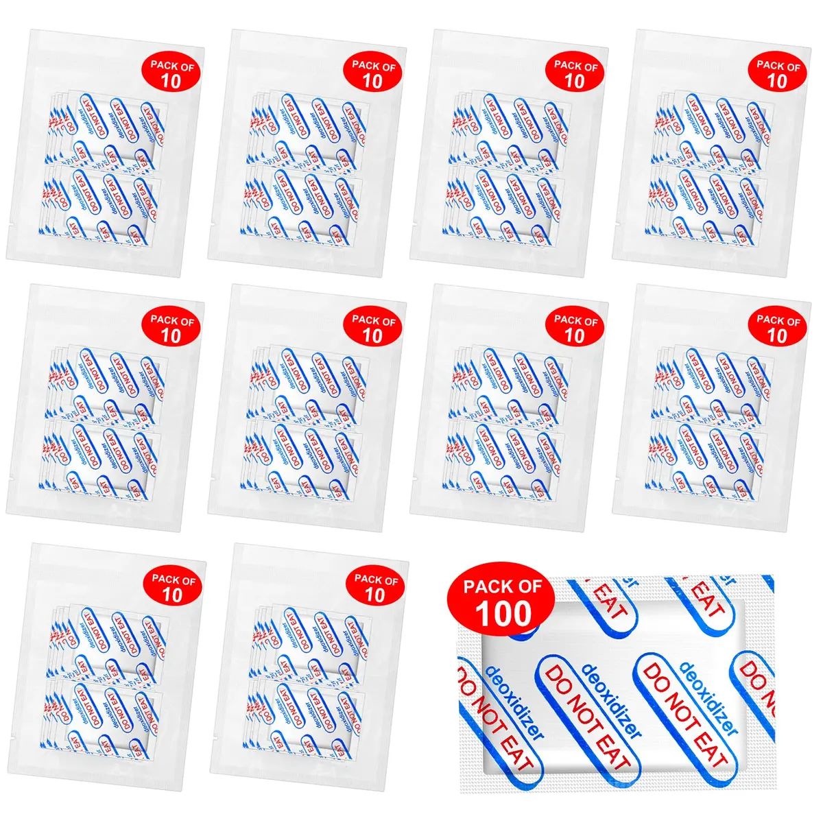 QHOWYAL 300CC Food Grade Oxygen Absorbers | Long-Term Food Storage Solution (70-120 chars) - main product image