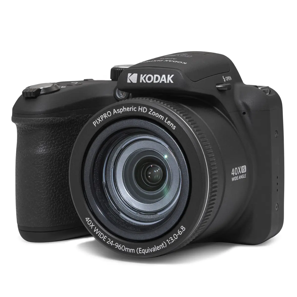 KODAK PIXPRO AZ405 Digital Camera 20MP 40x Optical Zoom 24mm Wide Angle Black | 1080p HD Video, AA Battery Powered - main product image