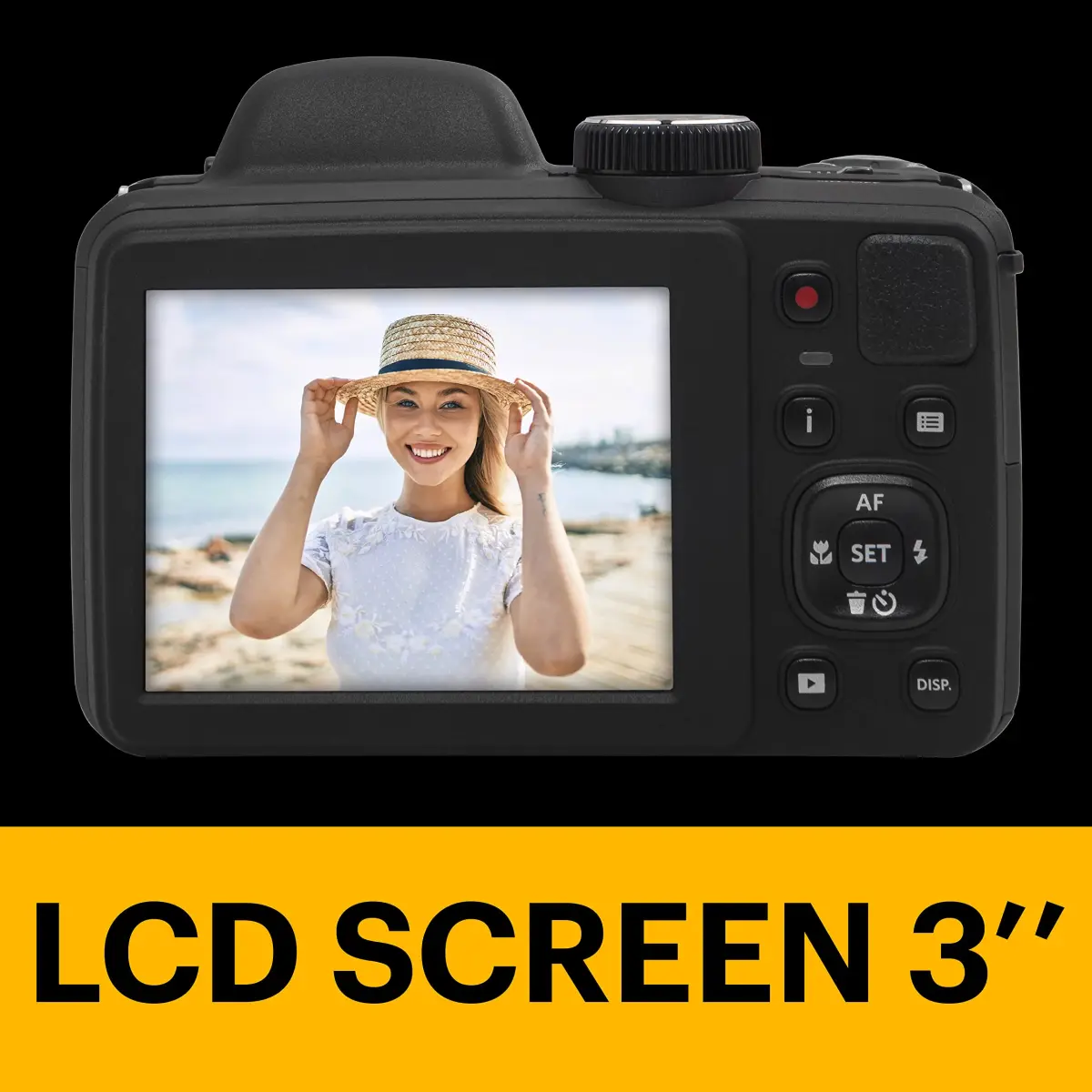 KODAK PIXPRO AZ405 Digital Camera 20MP 40x Optical Zoom 24mm Wide Angle Black | 1080p HD Video, AA Battery Powered - view 4