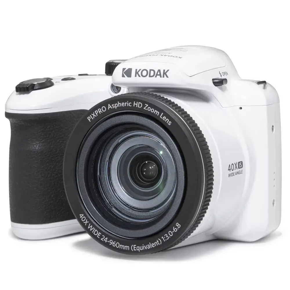 KODAK PIXPRO AZ405 20MP Digital Camera, 40x Optical Zoom, 24mm Wide Angle, 1080p HD Video, White | Travel-Ready Bridge Camera - main product image