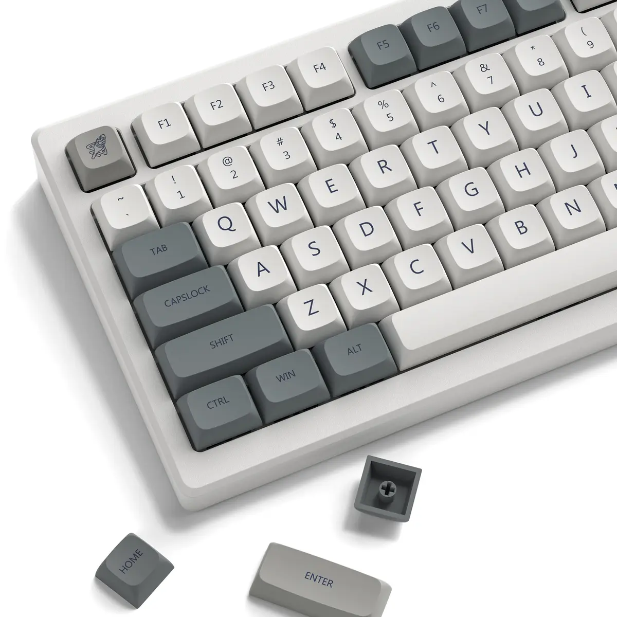 dagaladoo Retro PBT keycaps Set, XDA Profile Keyboard Keycaps | Durable Dye-Sublimation, Compatible with Most Mechanical Keyboards - main product image