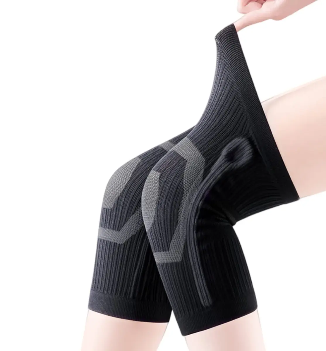 JUMISEE Compression Knee Brace with Silicone Gel Spring Support, Large (38cm Leg Circumference) | FDA Approved Medical Grade Support - view 3