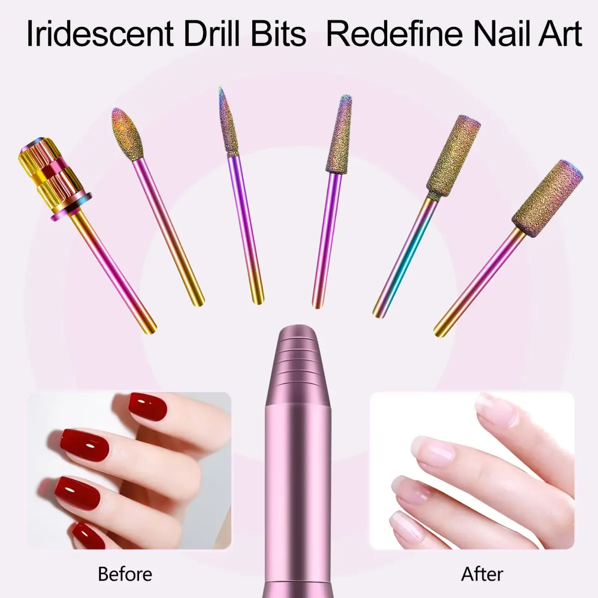 Melodly Electric Nail Drill Kit, 20000 RPM Portable USB Efile Nail File for Acrylic Gel Nails | Professional Salon Quality - view 8