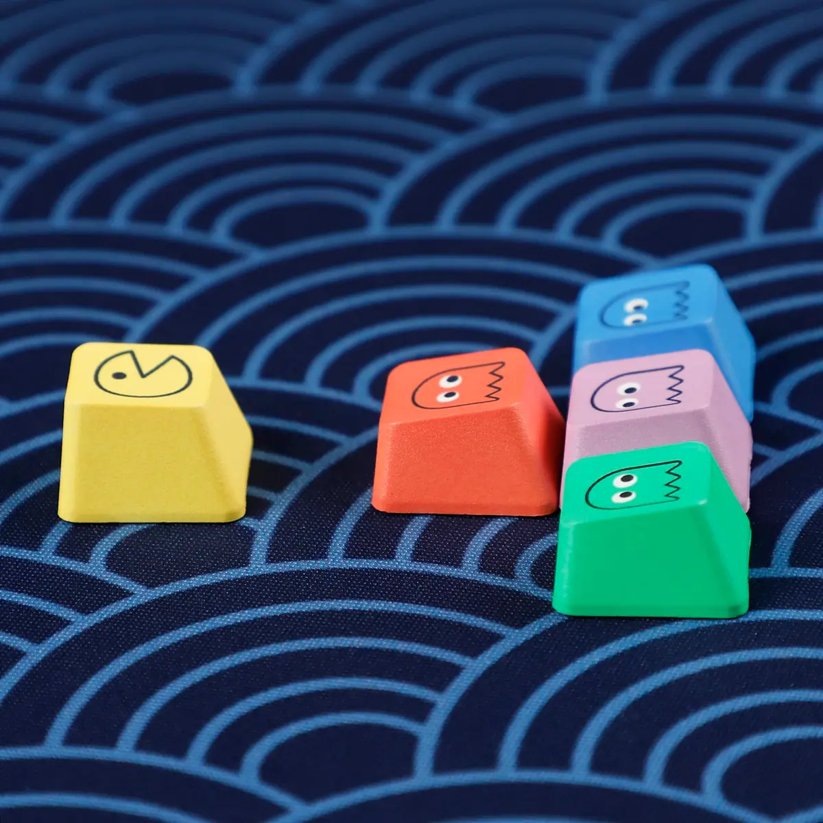 Mechkeeb OEM Pac-man 5 Keys PBT Keycaps | Retro Rainbow Dye-Sublimation for MX Mechanical Keyboards - view 8