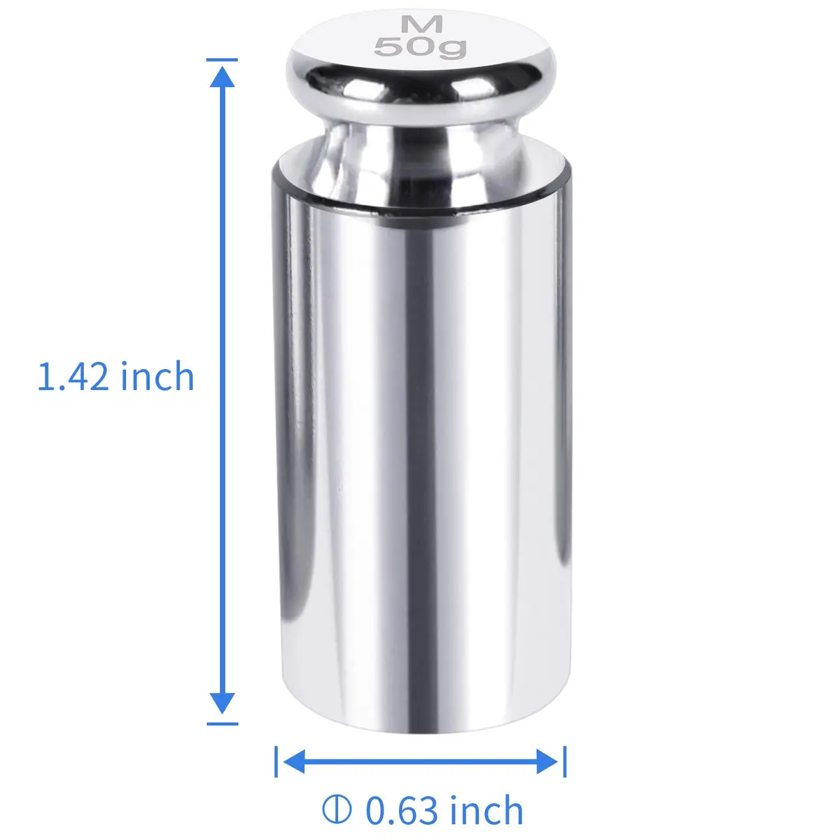 QP OIML Class M1 Calibration Weight 50g (1.76 oz) | Precision Scale Calibration - view 5