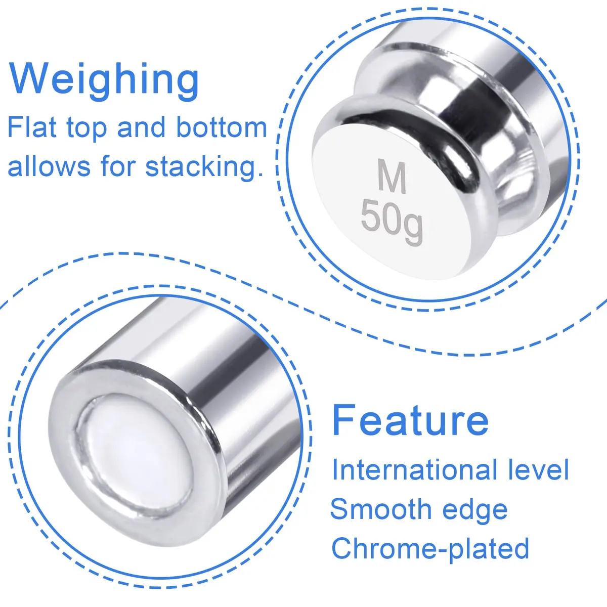 QP OIML Class M1 Calibration Weight 50g (1.76 oz) | Precision Scale Calibration - view 4