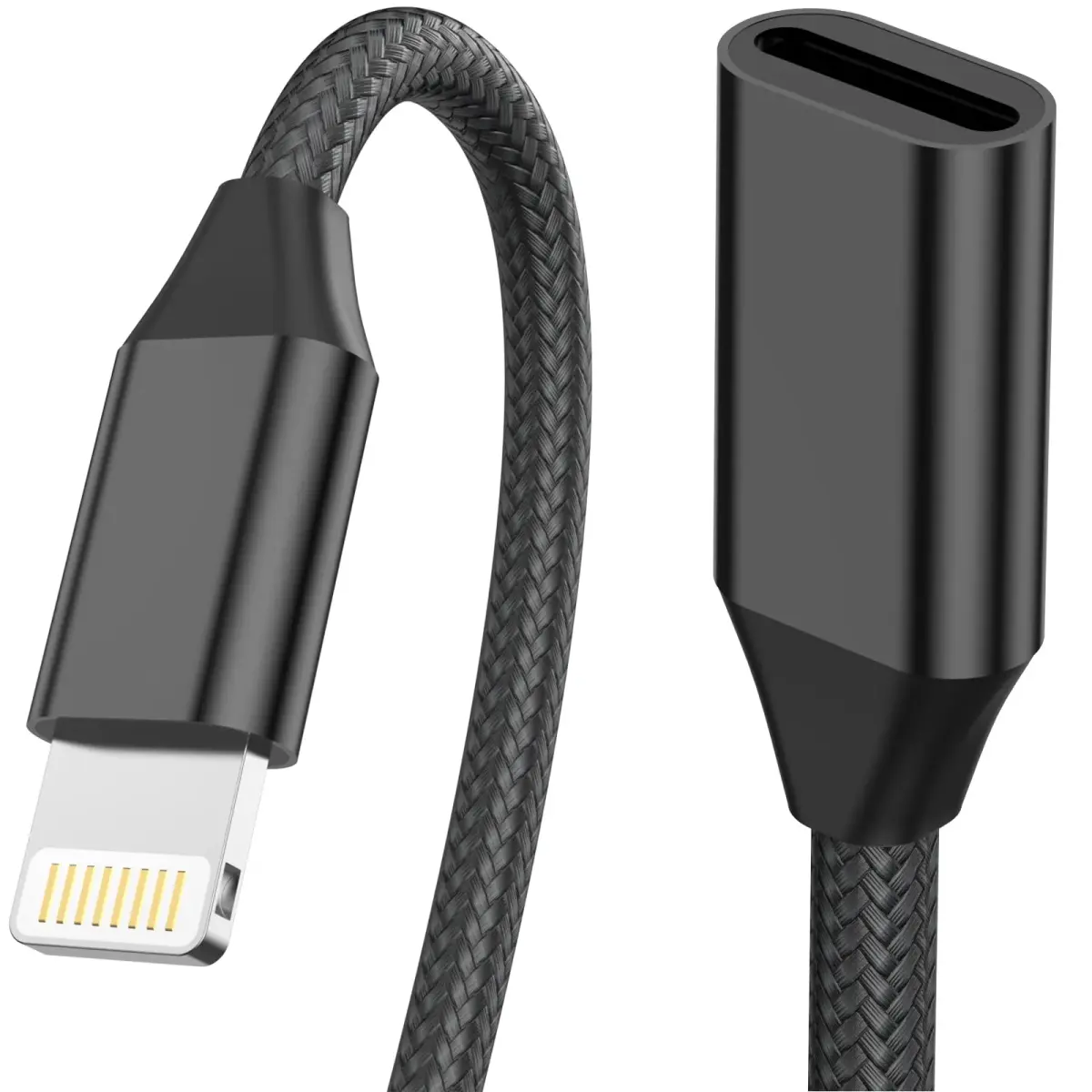 DESOFICON MFi Certified Lightning Extension Cable 1M (3.3FT) | Passes Video, Data, Audio - main product image