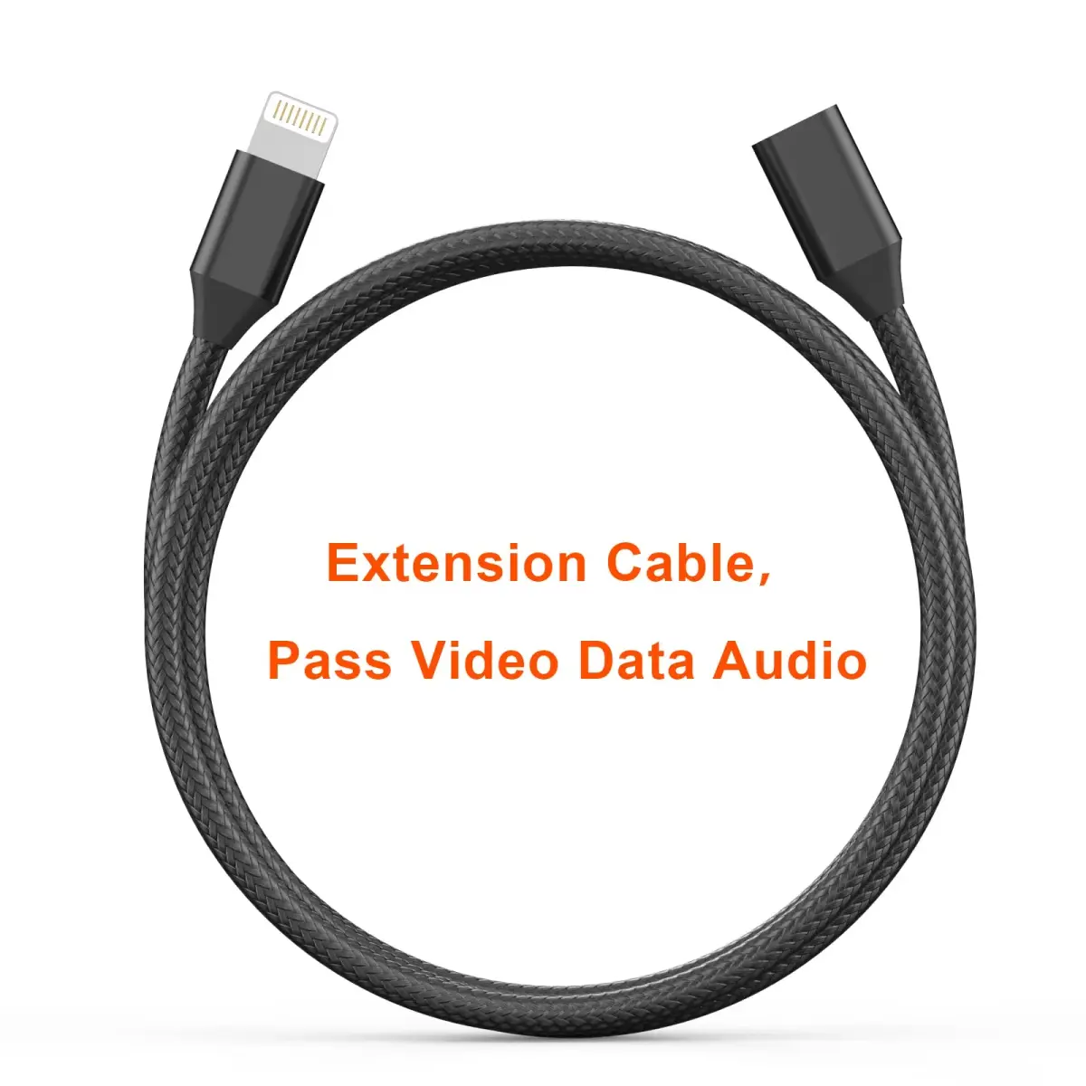 DESOFICON MFi Certified Lightning Extension Cable 1M (3.3FT) | Passes Video, Data, Audio - view 8