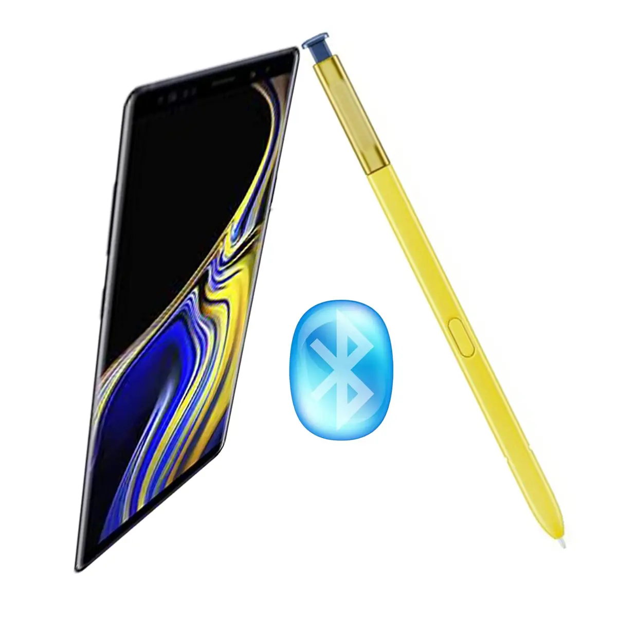 Alovexiong Galaxy Note 9 Stylus Pen with Bluetooth | Pressure Sensitive, Remote Control, Compatible with SM-N960F (Yellow) - view 5