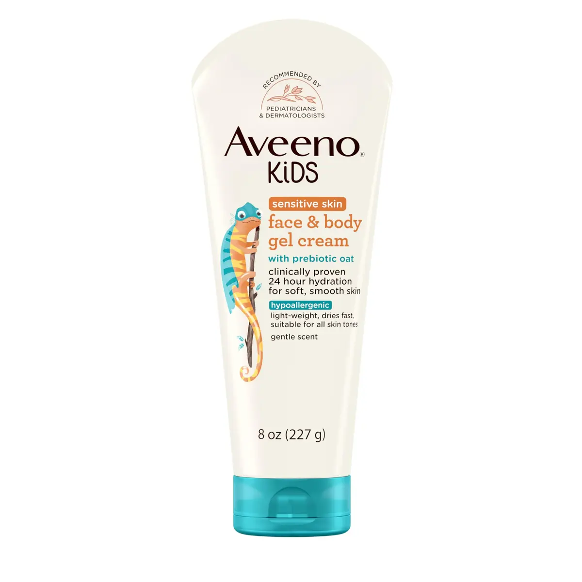 Aveeno Baby Kids Sensitive Skin Face & Body Gel Cream 237ml (8 oz) | Hypoallergenic & 24-Hour Hydration - main product image