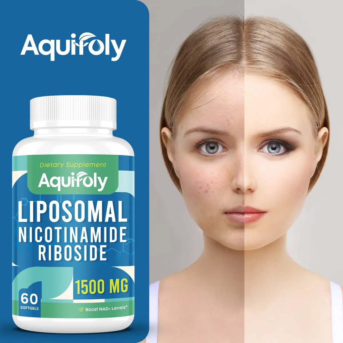 Aesticum Liposomal Nicotinamide Riboside Supplement 2000 mg | NAD+ Boost & Cellular Energy (120 Softgels) - view 7