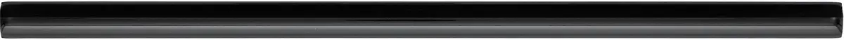 TileHQ 1/2" x 12" Ceramic Jolly Trim in Semi-Gloss Black | Stylish Wall Border for Kitchen & Decor - main product image