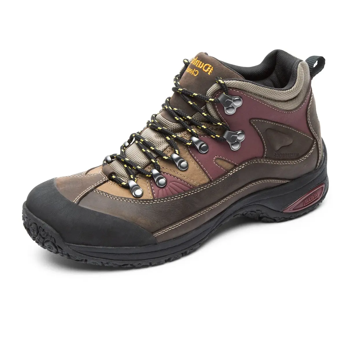 Dunham Cloud Backpacking Boot, Brown Multi, 12 Wide | Waterproof & Slip Resistant for Rugged Trails - main product image