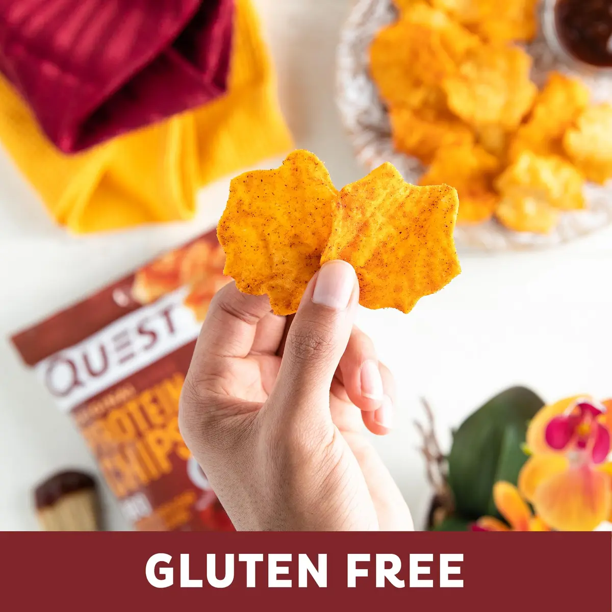 Quest BBQ Protein Chips 1.1 oz (32g) Pack of 4 | 19g Protein, 4g Net Carb, Gluten-Free - view 5