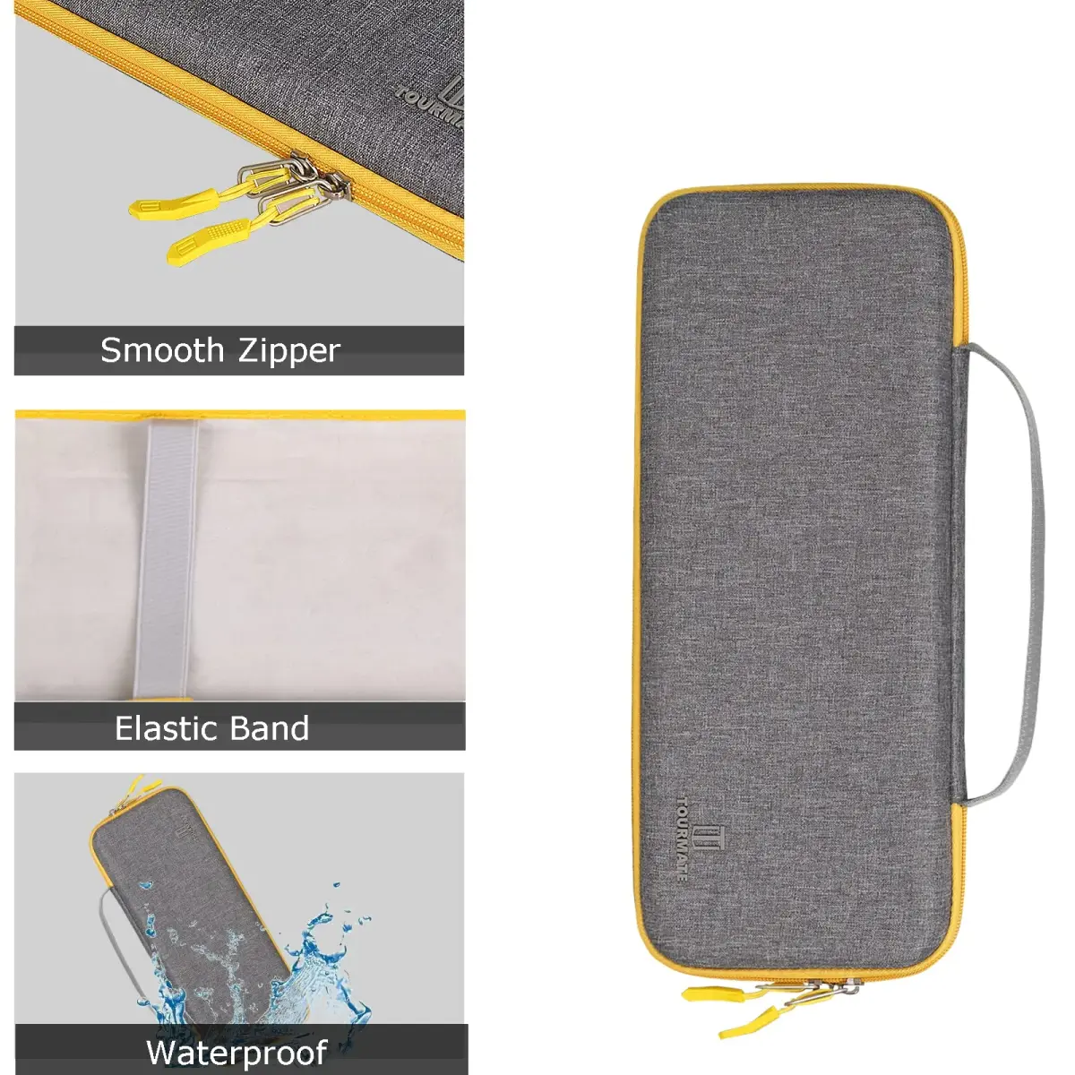 Tourmate Hard Storage Case for Logitech K400 Plus Keyboard | 37.1cm x 16cm x 5.1cm (14.6" x 6.3" x 2") - view 3